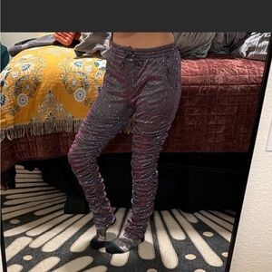 KTOO Holographic Sparkle Leggings and Top